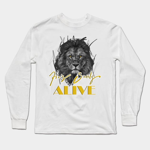 He's Surely Alive Long Sleeve T-Shirt by Visionarts